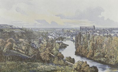 Poitiers, Vista generale, presa dalle colline della riva sinistra del Clain da French Photographer