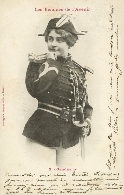Poliziotto, donna del futuro da French Photographer