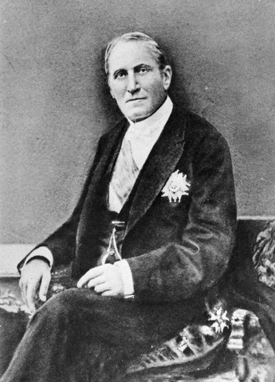 Ritratto del Barone Georges Eugene Haussmann (1809-91) da Memoires du Baron Haussmann, Parigi, Victor Havard Editeur, 1889 da French Photographer