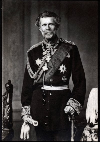 Ritratto di Edwin Freiherr von Manteuffel (1809-1895), feldmaresciallo tedesco da French Photographer