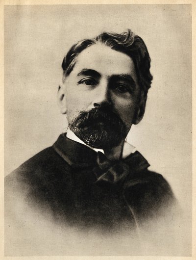 Ritratto di Etienne Mallarme nel 1869, detto Stephane Mallarme da French Photographer