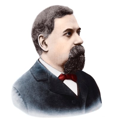 Ritratto di Giovanni Schiaparelli (1835-1910), astronomo italiano da French Photographer