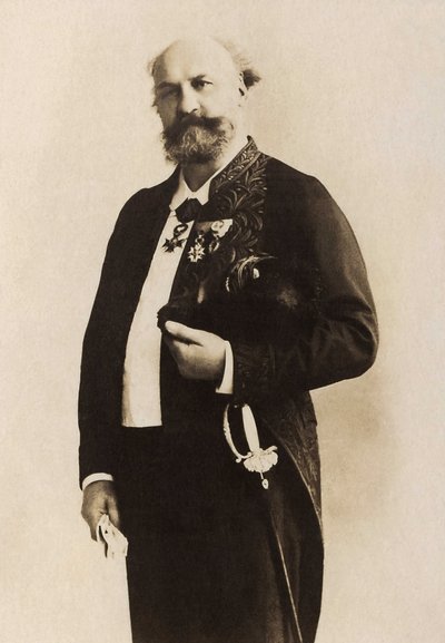Ritratto di Jules Eugène Lenepveu (1819-1898), pittore francese da French Photographer