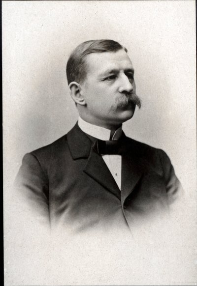 Ritratto di Salomon August Andree (1854-1897), ingegnere, fisico, aeronauta ed esploratore polare svedese da French Photographer