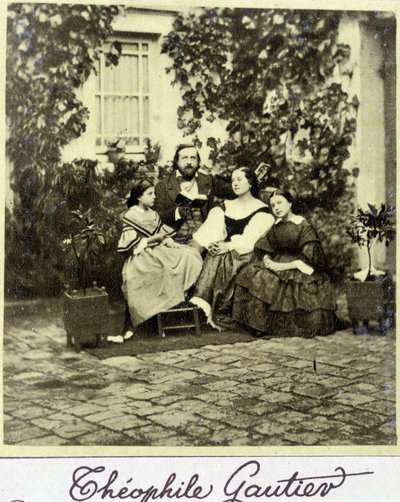 Ritratto di Théophile Gautier (1811 - 1872) in famiglia da French Photographer
