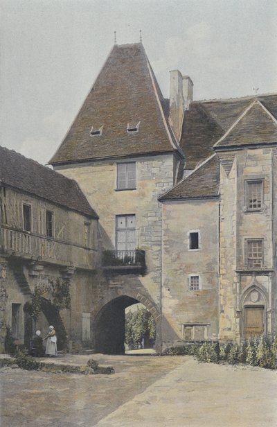 Premery, Antico Castello, Lato del cortile da French Photographer