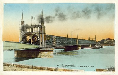 Ponte ferroviario sul Reno, Strasburgo da French Photographer