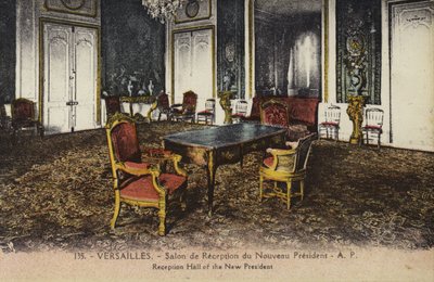 Sala di ricevimento del nuovo presidente, Palazzo di Versailles da French Photographer