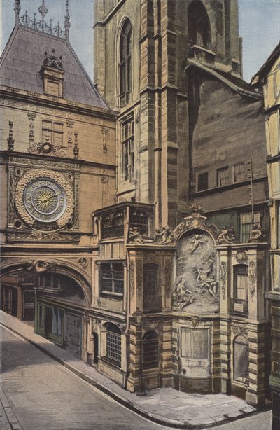Rouen, Fontana del Gros-Horloge da French Photographer