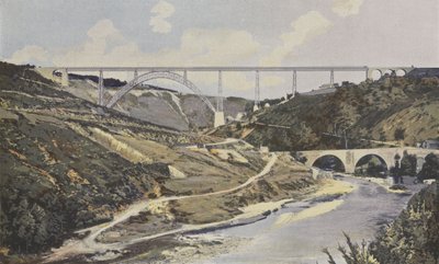 Rovine, viadotto di Garabit, sopra la valle della Truyère da French Photographer