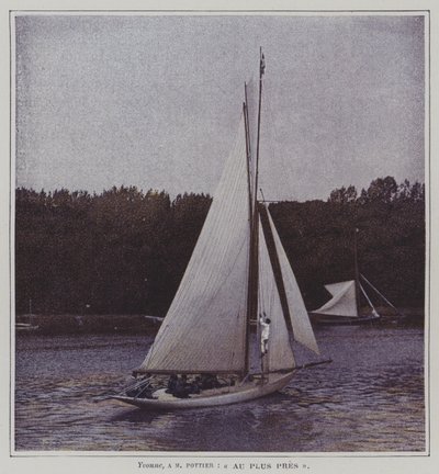 Barca a vela sul fiume Senna da French Photographer