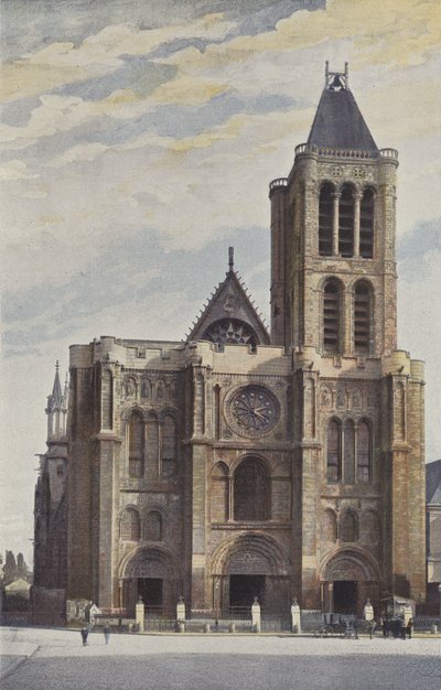 Saint-Denis, facciata della chiesa abbaziale da French Photographer