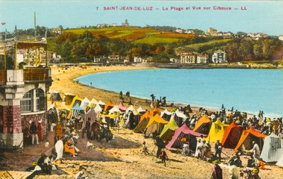 Saint-Jean-de-Luz, La spiaggia e vista su Ciboure da French Photographer