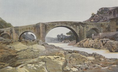 Saint-Lizier-de-Couserans, Ponte sul Salat da French Photographer