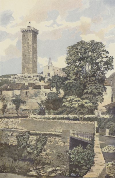 Saint-Martin-de-Brôme, Mastio e chiesa da French Photographer