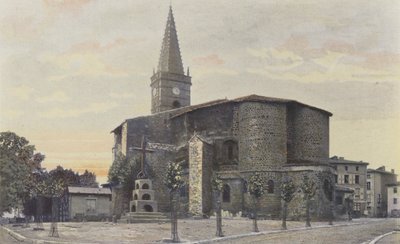 Saint-Paulien, chiesa, insieme sud-est da French Photographer