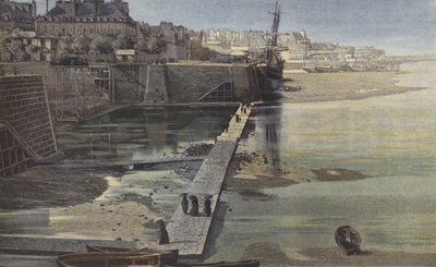 Saint-Servan, Il passaggio da Saint-Servan a Saint-Malo, a bassa marea da French Photographer