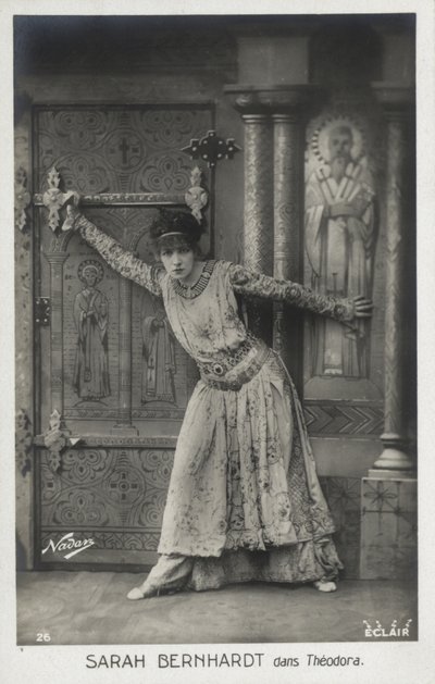 Sarah Bernhardt come Imperatrice Teodora da French Photographer