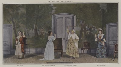 Scena da una produzione di Le Malade Imaginaire, di Moliere da French Photographer