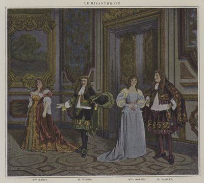 Scena da una produzione di Le Misanthrope, di Moliere da French Photographer