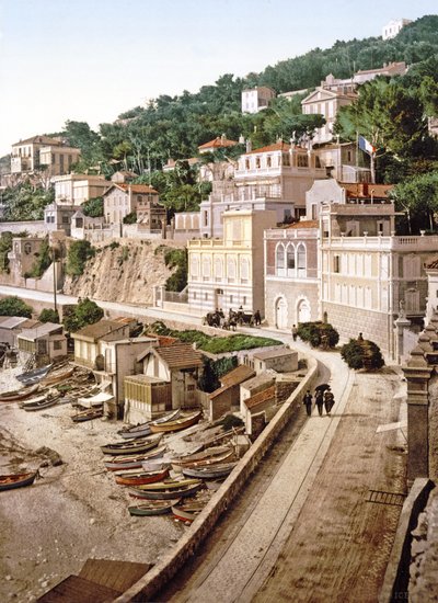 La Corniche a Marsiglia, pub. c.1900 da French Photographer