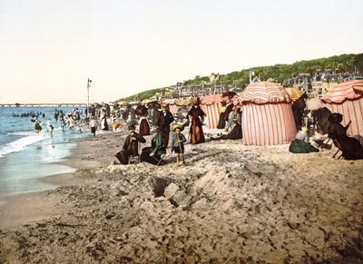 La spiaggia di Trouville in Francia da French Photographer