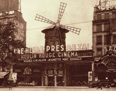 Il cabaret e cinema "Le Moulin Rouge" a Parigi da French Photographer