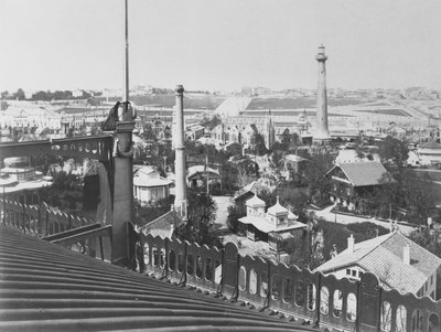 La collina di Chaillot, vista dal tetto della Galerie Circulaire all