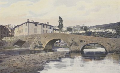 Thiers, vista generale, presa dalla riva sinistra della Durolle da French Photographer