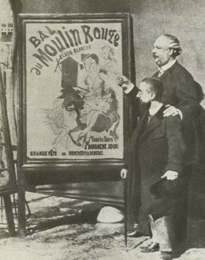 Toulouse-Lautrec con un direttore del Moulin Rouge, Parigi da French Photographer