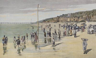 Trouville, La spiaggia al momento della marea da French Photographer