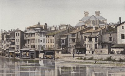 Verdun, Abside della Cattedrale, Vista presa dalla riva destra della Mosa da French Photographer