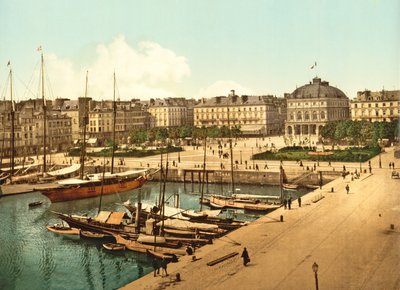 Veduta di Place Gambetta dal molo, Le Havre da French Photographer