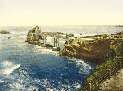 Veduta della Vergine sulle Rocce, Biarritz da French Photographer