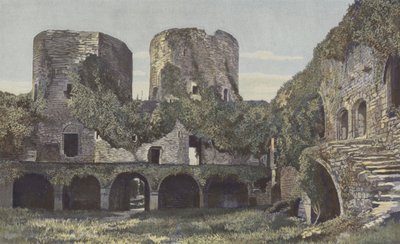 Villandraut, Castello, Lato del cortile da French Photographer