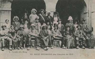 Matrimonio di Bressan Ebaudes nel 1913 da French Photographer