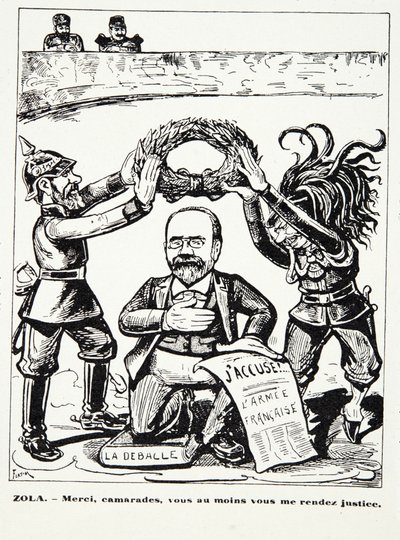 Zola - Grazie, compagni, almeno voi mi rendete giustizia, da Histoire de la Troisieme Republique, Vol. I, l