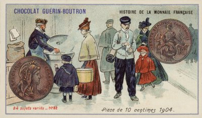 Moneta da 10 centesimi da French School