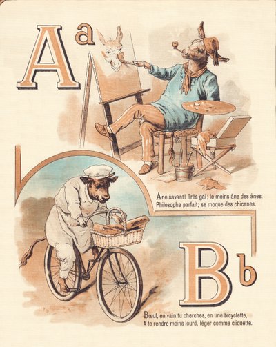 Animale, artista, manzo, fornaio da French School