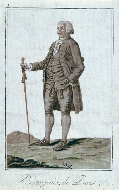 Un borghese di Parigi, 1787 da French School