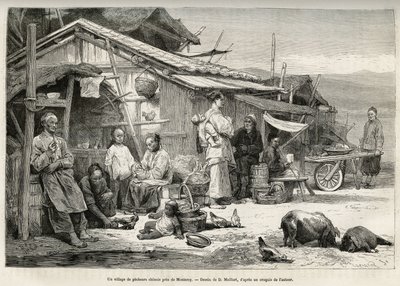 Un villaggio di pescatori cinesi vicino a Monterey, California, testimonia l