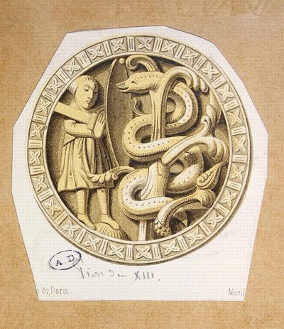 Pezzo di gioco della dama del tredicesimo secolo da French School