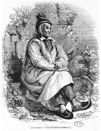 Un contadino della Normandia, c.1840 da French School