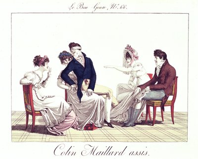 Un gioco di Colin-Maillard (Mosca Cieca), c.1810-20 da French School