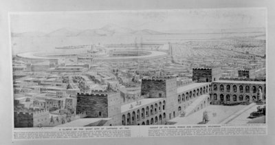 Uno scorcio della grande città di Cartagine al culmine del suo potere navale e splendore commerciale, fine XIX secolo da French School
