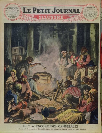 Un gruppo di zingari cannibali in Cecoslovacchia, da Le Petit Journal, 1927 da French School