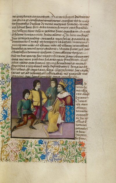 Un re a corte, c.1460-70 da French School