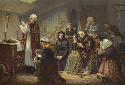 Una Messa sotto il Terrore, Francia, 1790 da French School