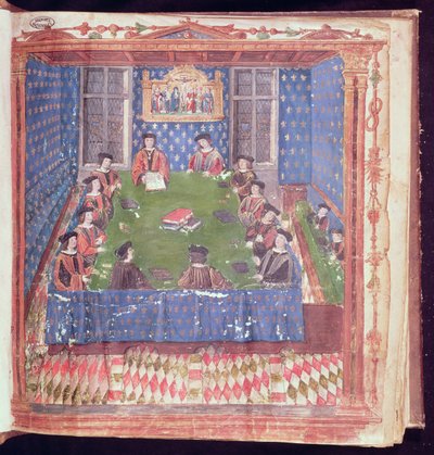 Un incontro alla Chambre des Comptes, dal Livre Ferre da French School
