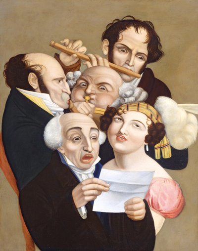 Un gruppo musicale, c.1830 da French School